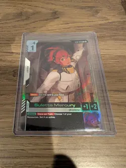 Gundam Card Game ST01-011 C+ Suletta Mercury Alt Art - Image 1