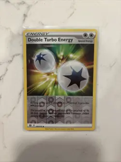 Pokemon Card Brilliant Stars Reverse Holographic Double Turbo Energy 151/172 NM - Image 1