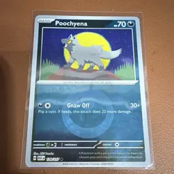 Pokemon Poochyena 128/217 ASC Regular Basic Bite HP 70 30+ Pokemon TCG Card - Image 1