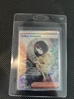 Pokemon Card TCG Scarlet & Violet Trainer Supporter Erika's Invitation 203/165 - Image 1