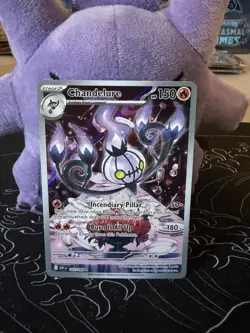 Pokemon TCG Chandelure Illustration Rare Card 103/086 Sv: White Flare NM - Image 1