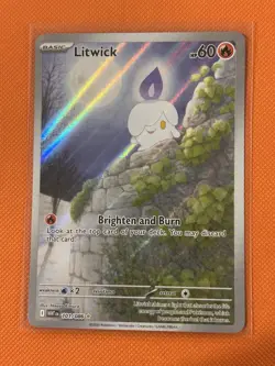 Pokemon TCG Litwick 101/086 Sv: White Flare Illustration Rare Holo Card 2025 - Image 1