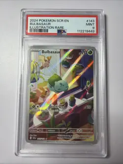PSA 9 Bulbasaur Illustration Rare Stellar Crown Pokemon Card - Image 1