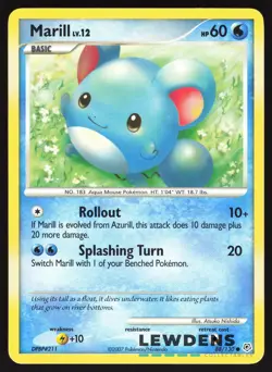 Marill - 88/130 - Common - Diamond & Pearl Base - Pokemon Card - 1 - Image 1