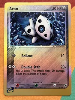 Pokemon Card - Aron - Reverse Holo - E-Reader (25/109) ex Ruby & Sapphire NM - Image 1