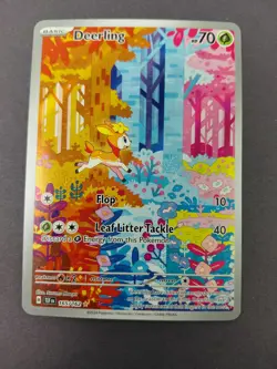 Pokemon Deerling Illustration Rare Full Art Holo 165/162 Temporal Forces Card - Image 1