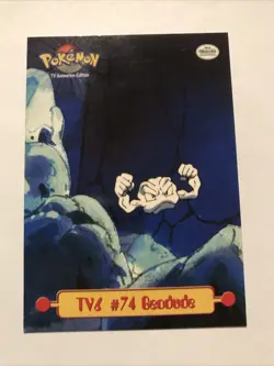 Pokemon TCG Topps TV6 #74 Geodude TV Animation Edition Puzzle Card - Image 1