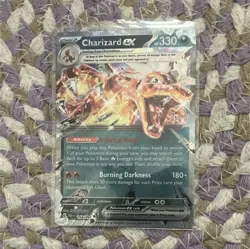 Pokemon Charizard ex 054/091 PAF Holo English TCG Card 330HP Stage 2 EX - Image 1