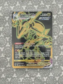 Pokemon TCG Cards Rayquaza VMAX TG29/TG30 Silver Tempest Gold Secret Rare - Image 1