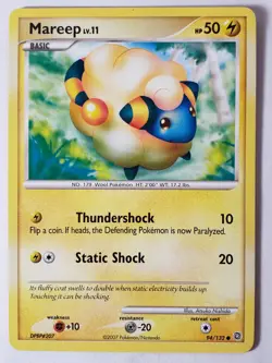 Mareep 94/132 LP - Secret Wonders Pokemon Card - Atsuko Nishida Art - Image 1