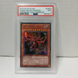 Yu-Gi-Oh! PSA 9 Egyptian God Card Slifer the Sky Dragon - Image 1