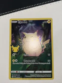 Pokemon Card Pikachu 005/025 Celebrations Full Art Holo Rare Card English TCG - Image 1