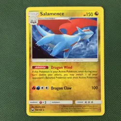 HD WHOLE SWIRL 🌀💫 BLEED Salamence 106/168 Moon Cosmos Holo Pokemon Card - Image 3