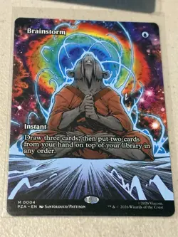 mtg borderless Brainstorm, PZA, TMNT eternal legal, unplayed - Image 1