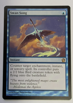 {1x} ~~ Swan Song ~~ NM MTG EDH Magic the gathering Theros Regular *Startropic* - Image 1