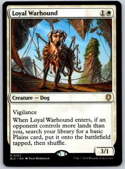 Loyal Warhound R Commander: Bloomburrow 107 NM - Image 1