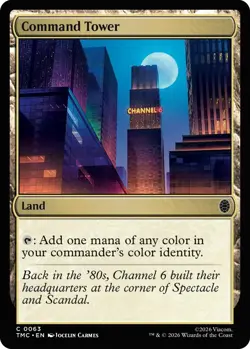 MTG TNMT - Command Tower *Surge FOIL* NM - Image 1