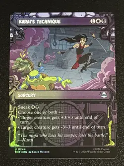 MTG Teenage Mutant Ninja Turtles Karai's Technique Showcase Foil 0244 NM - Image 1