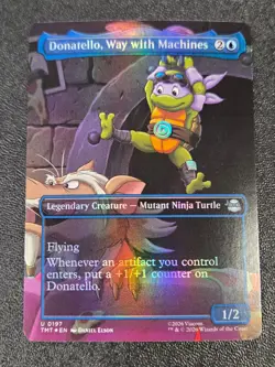 Donatello, Way with Machines (Borderless) U Teenage Mutant Ninja Turtles 197 NM - Image 1