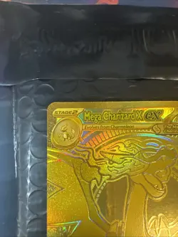 Mega Charizard X EX Gold Hyper Rare 130/094 Pokemon Phantasmal Flames English NM - Image 4
