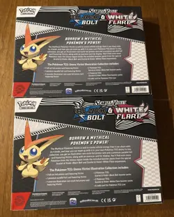 Pokemon Victini Illustration Black Bolt & White Flare Collection LOT of 2 Sealed - Image 2
