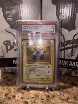 2000 POKEMON BASE SET 2 #9 MAGNETON-HOLO PSA 5 - Image 1