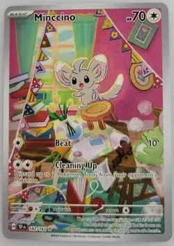 Minccino 182/162 SV05: Pokemon Temporal Forces Holo NM - Image 1