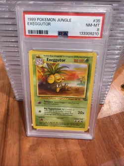 1999 Pokemon Jungle #35 EXEGGUTOR Stage 1 Uncommon Base Set Card 35/64 PSA 8 - Image 1