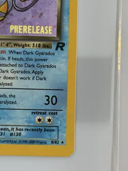Pokemon TCG - Dark Gyarados - 8/82 - Holo - Prerelease Promo NM / VLP - Image 4