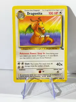 Dragonite 19/62 Non-Holo Pokemon Fossil Lightly Played #3 - Image 1