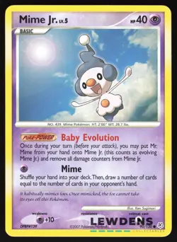 Mime Jr. - 90/130 - Common - Diamond & Pearl Base - Pokemon Card - Image 1