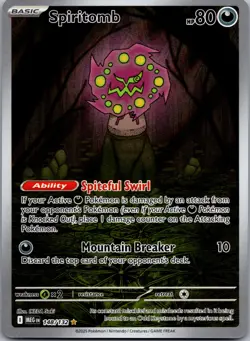 Pokemon TCG Spiritomb 148/132 2025 Mega Evolution Illustration Rare Card - NM - Image 1
