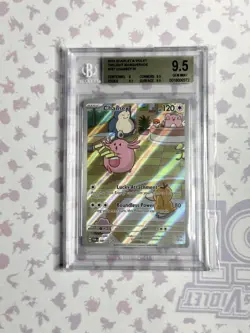 2024 POKEMON TWM EN-TWILIGHT MASQUERADE ILLUSTRATION RARE #187 CHANSEY BGS 9.5 - Image 1