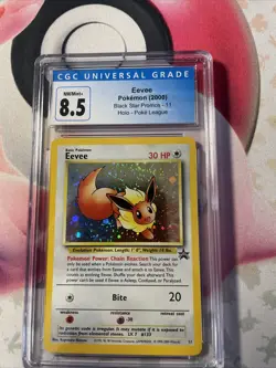 Eevee 11 Promo 🌀 Swirl Pokemon 2000 Black Star Holo. CGC 8.5. Mint - Image 3