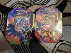 Pokemon TCG Mega Charizard Ex Tins Assorted Set Of 2 - Image 1