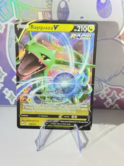 Rayquaza V 100/159 Ultra Rare Holo Pokemon Crown Zenith English Near Mint #3 - Image 1