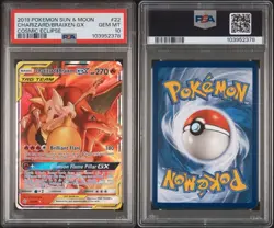 2019 Pokemon Charizard & Braixen GX 22/236 Cosmic Eclipse Full Art PSA10 - Image 3