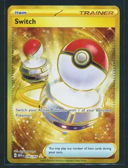 Switch 206/165 Gold Secret Rare Pokemon 2023 SV 151 NM - Image 1
