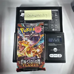 22.53g Gram Obsidian Flames Pokemon TCG Factory Sealed Booster Pack! - Image 1