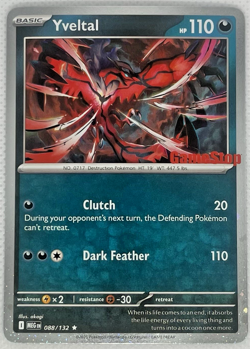 Pokemon Mega Evolution: Yveltal (Gamestop Stamped Promo) #088/132 - Near Mint - Image 2