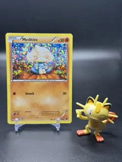 Meditite 9/12 Pokemon McDonald's Promo 2015 Holo LP - Image 1