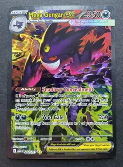 Pokemon Ascended Heroes MEGA GENGAR EX 284/217 Special Illustration Rare - MINT - Image 1