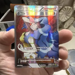 Pokemon: Karen No.XY177A Trainer-Supporter Full Art Promo Holo Alternate Art En… - Image 1