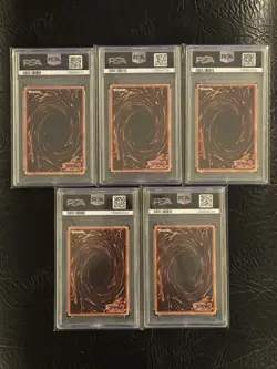 2002 Yu-Gi-Oh! LOB Exodia Complete Set PSA 7–9 + Head Reprint 8 Slabs - Image 2