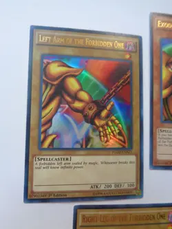 Complete 5-Piece Exodia Set YGLD-ENA17-21 (Ultra Rare, 1st Ed, Lightly Played) - Image 3