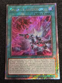 Seventh Ascension 1st Edition Platinum Secret Rare RA04-EN098 Yu-Gi-Oh! - Image 1