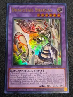 Yugioh! 1x Dracotail Shaulas BPRO-EN037 Ultra Rare 1st Ed NM - Image 1
