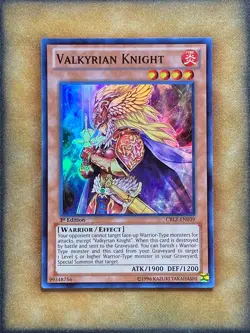 Yugioh Valkyrian Knight CBLZ-EN039 Super Rare 1st Ed NM - Image 1