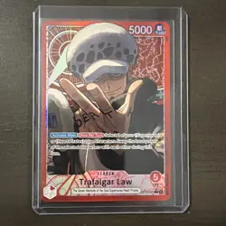 One Piece TCG Trafalgar Law Alt Art L OP14-001 (English) Azure Sea’s Seven - Image 1