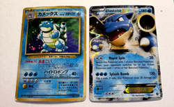 2 Pokemon Cards - BLASTOISE Japanese 009 & BLASTOISE EX 28/146 CHECK DESCRIPTION - Image 1